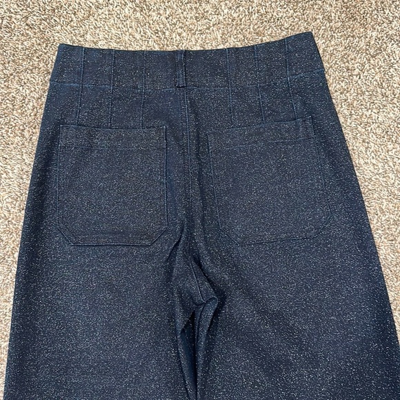 Maeve The Colette Sparkle Cropped Wide Leg Jeans - Picture 7 of 7